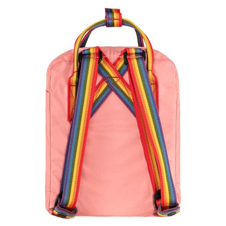 fjallraven-kanken-mini-backpack-pink-rainbow-rear