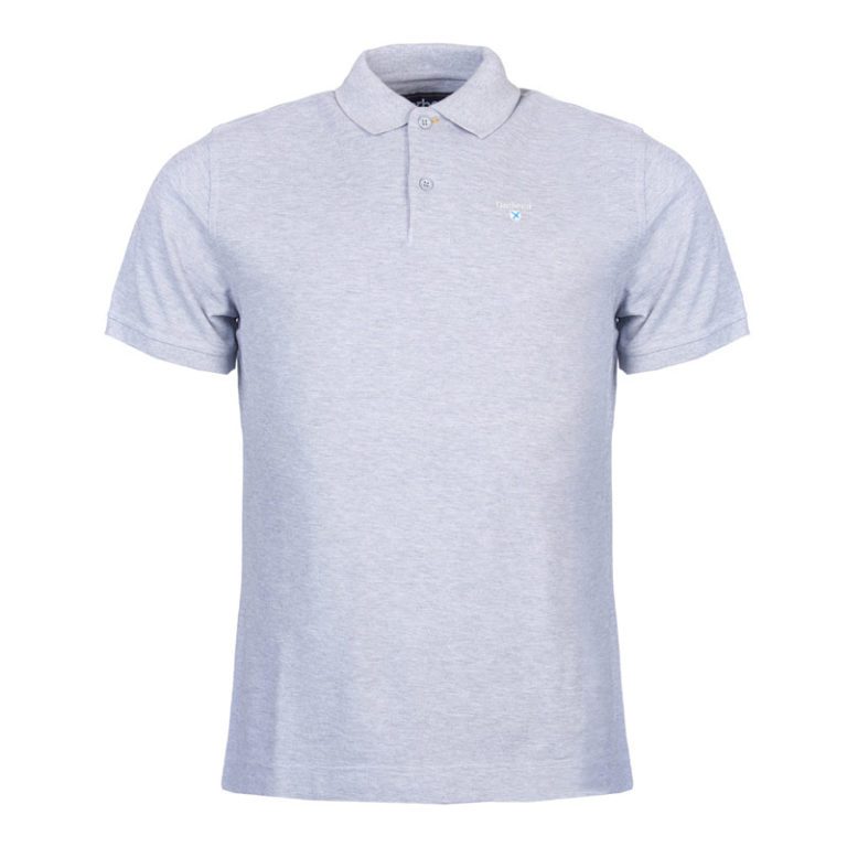 barbour-sports-polo-grey-front
