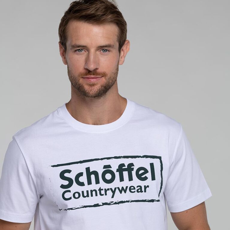 schoffel-heritage-t-shirt-white-model-detail
