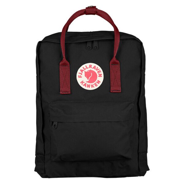 fjallraven-kanken-backpack-black-ox-red-front