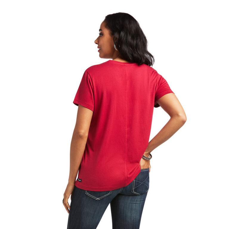 ariat-element-t-shirt-red-model-rear