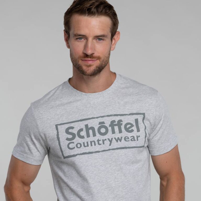 schoffel-heritage-t-shirt-grey-model-front