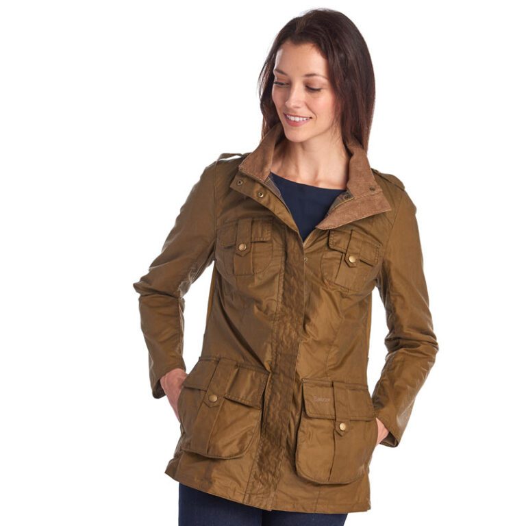 barbour-lightweight-defence-waxed-jacket-sand-model-front