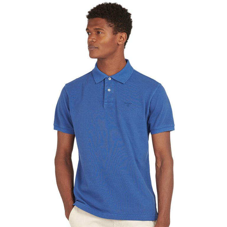 barbour-washed-sports-polo-marine-model-front