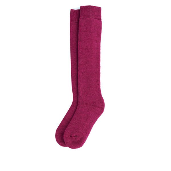 barbour-wellington-sock-raspberry-front